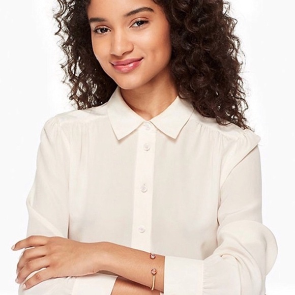 KATE SPADE • Pink Lady Marmalade Open Cuff Bracelet - Picture 2 of 4